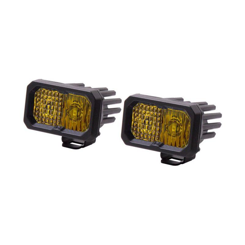 Diode Dynamics Stage Series 2 In LED Pod Sport - Yellow Combo Standard ABL (Pair)-tuningsupply.com