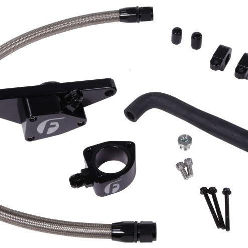 Fleece Performance 06-07 Auto Trans Cummins Coolant Bypass Kit w/ Stainless Steel Braided Line-tuningsupply.com