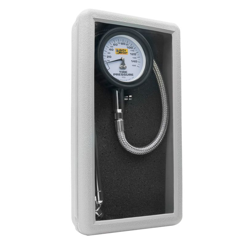 Autometer 150 PSI Analog Tire Pressure Gauge-tuningsupply.com