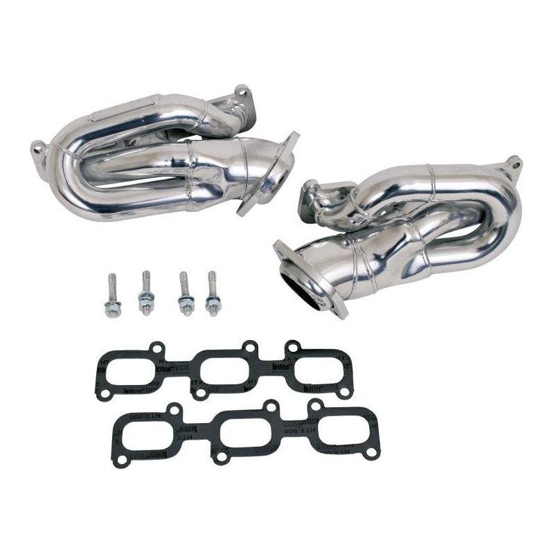 BBK 11-15 Ford Mustang 3.7L Shorty Tuned Length Headers - 1-5/8 Silver Ceramic (CARB EO 11-14 Only)-tuningsupply.com