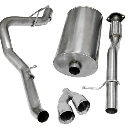 Corsa 2009-2013 Chevrolet Suburban 1500 5.3L V8 Polished Sport Cat-Back Exhaust-tuningsupply.com