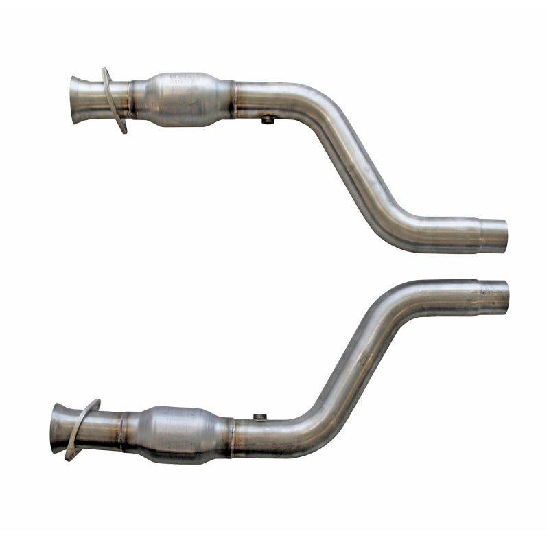 BBK 05-15 Dodge Challenger Charger Short Mid X Pipe w Catalytic Converters 2-3/4 For LT Headers-tuningsupply.com