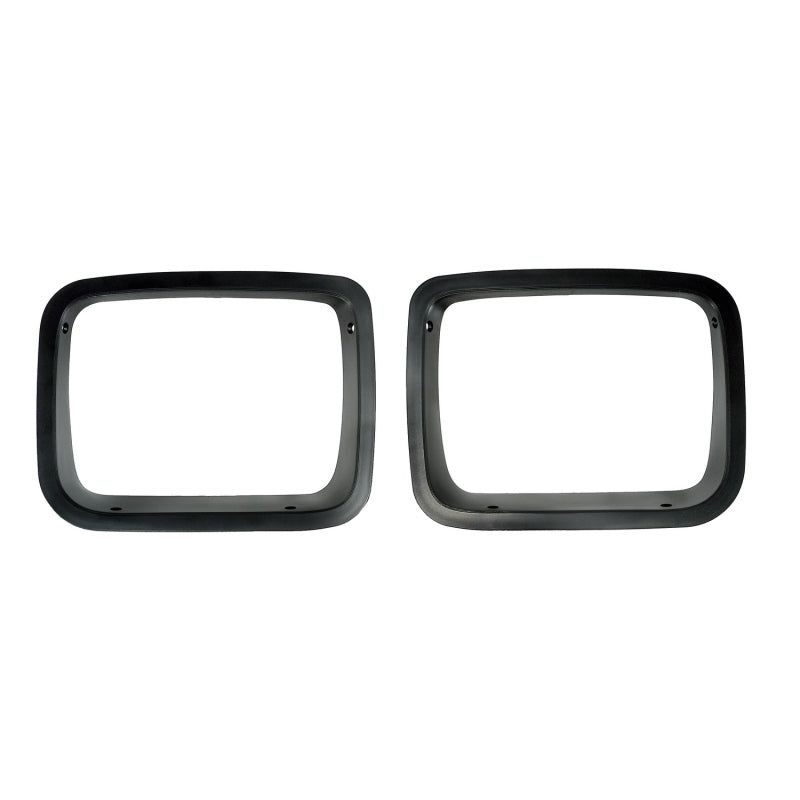 Rugged Ridge Headlight Bezels Black 87-95 Jeep Wrangler YJ-Light Mounts-Rugged Ridge-RUG12419.24-SMINKpower Performance Parts