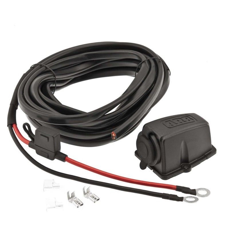 ARB Fridge Wiring Kit 6M W/Threaded Socket-tuningsupply.com