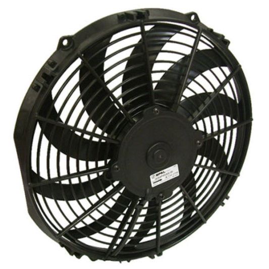 CSF 92-00 Honda Civic All-Aluminum Fan Shroud w/12in SPAL Fan - Black Finish-tuningsupply.com