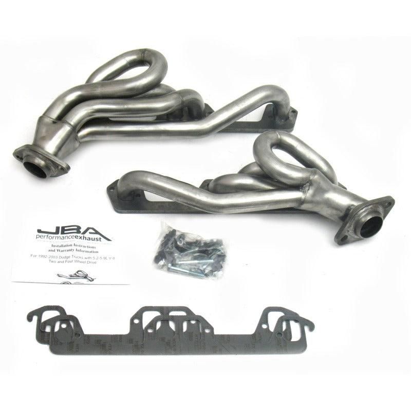 JBA 96-03 Dodge Truck 5.2L/5.9L Magnum 1-1/2in Primary Raw 409SS Cat4Ward Header-tuningsupply.com