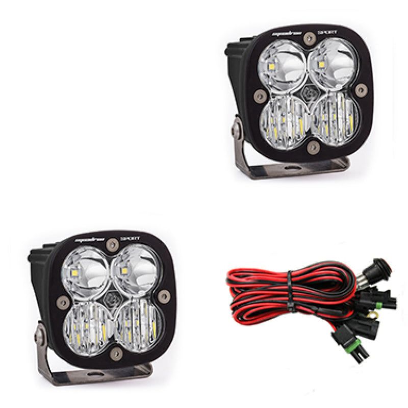 Baja Designs Squadron Sport Driving/Combo Pair LED Light Pods - Clear-tuningsupply.com