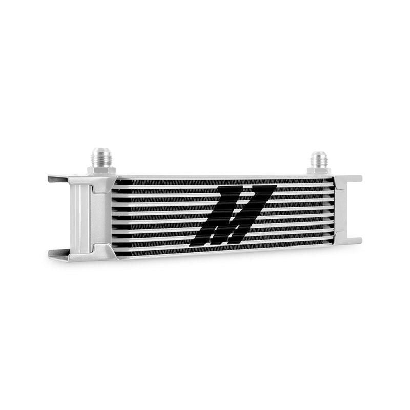 Mishimoto Universal -8AN 10 Row Oil Cooler - Silver-tuningsupply.com