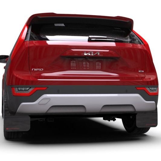 Rally Armor 2023 Kia Niro SG2 Black UR Mud Flap Dark Grey Logo - SMINKpower Performance Parts RALMF21-UR-BLK-DGRY Rally Armor