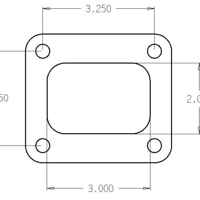 Cometic Turbo FLG T4 Garrett Exh Inlet .010in Exhaust Gasket-tuningsupply.com