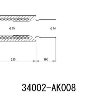 HKS UNIVERSAL EX H/M SUS 130-75 (MOQ: 8pcs)-tuningsupply.com