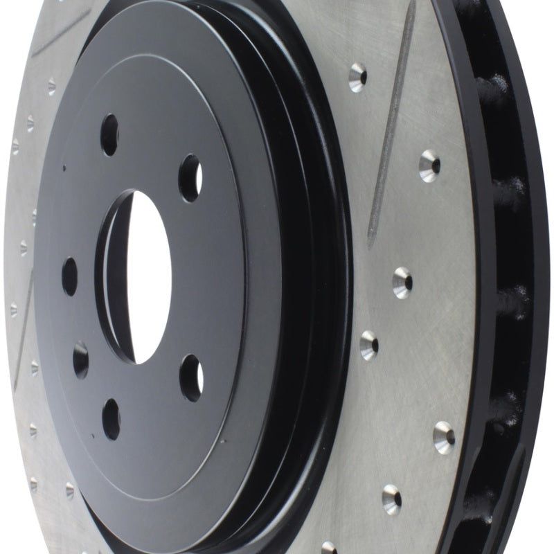 StopTech Slotted & Drilled Sport Brake Rotor-Brake Rotors - Slot & Drilled-Stoptech-STO127.62119L-SMINKpower Performance Parts