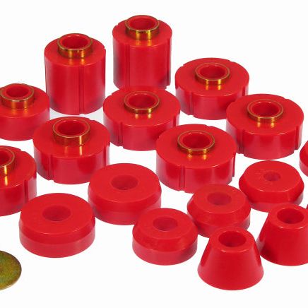 Prothane 80-96 Ford F100/350 2/4wd Body Mount - Red-tuningsupply.com