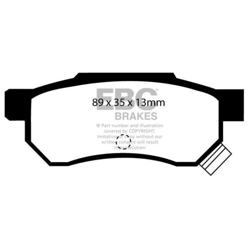 EBC 92-94 Acura Integra 1.7 Vtec Redstuff Rear Brake Pads-tuningsupply.com