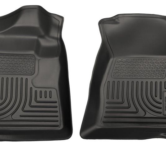 Husky Liners 07-12 Chevrolet Silverado/GMC Sierra Regular Cab WeatherBeater Black Floor Liners-tuningsupply.com