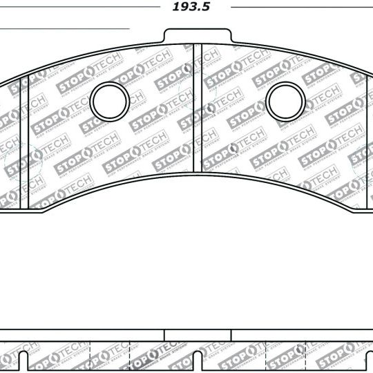 StopTech Performance 06-09 Chevrolet Corvette Z06 Front Brake Pads-Brake Pads - Performance-Stoptech-STO309.11850-SMINKpower Performance Parts