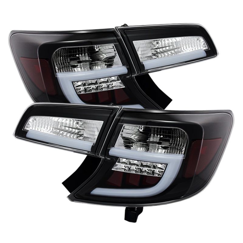 Spyder Toyota Camry 12-14 Light Bar LED Tail Lights Black ALT-YD-TC12-LBLED-BK-Tail Lights-SPYDER-SPY5079411-SMINKpower Performance Parts