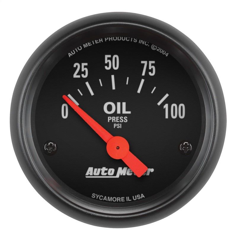 Autometer Z-Series 52mm 0-100PSI Oil Pressure Gauge-tuningsupply.com