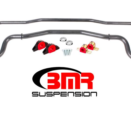 BMR 15-17 S550 Mustang Front & Rear Sway Bar Kit w/ Bushings - Black Hammertone-tuningsupply.com