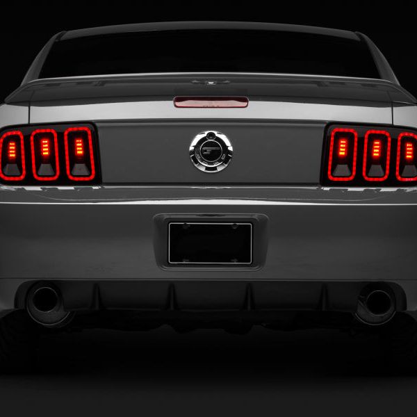 Raxiom 05-09 Ford Mustang Gen5 Tail Lights- Black Housing (Smoked Lens) - SMINKpower Performance Parts RAX49169 Raxiom