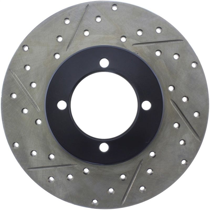 StopTech Slotted & Drilled Sport Brake Rotor-Brake Rotors - Slot & Drilled-Stoptech-STO127.42004R-SMINKpower Performance Parts