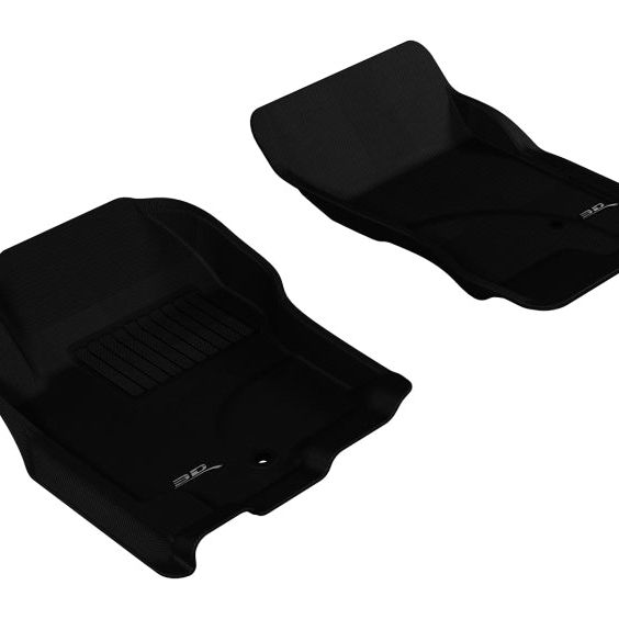 3D MAXpider 2005-2015 Nissan Pathfinder/Xterra Kagu 1st Row Floormat - Black-tuningsupply.com