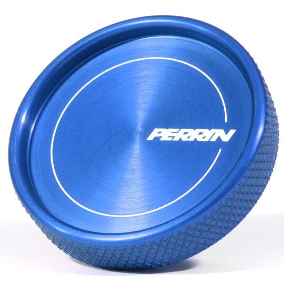 Perrin 02-21 Subaru WRX / 2022 BRZ & GR86 / 04-21 STI / 00-18 Forester XT Oil Fill Cap - Blue-Oil Caps-Perrin Performance-PERPSP-ENG-711BL-SMINKpower Performance Parts