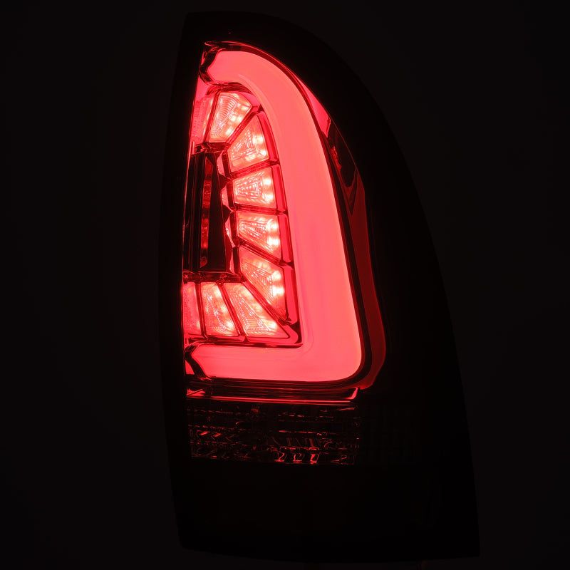 AlphaRex 05-15 Toyota Tacoma PRO-Series LED Tail Lights Red Smoke-tuningsupply.com