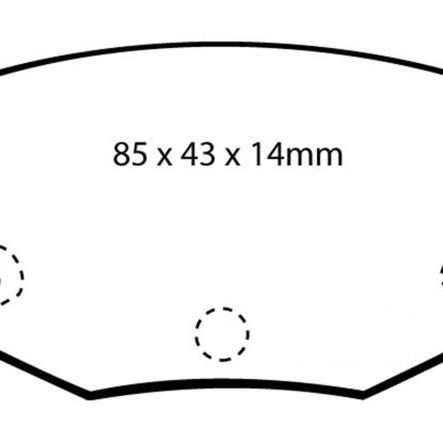 EBC 99-01 Hyundai Elantra 2.0 Yellowstuff Rear Brake Pads-tuningsupply.com