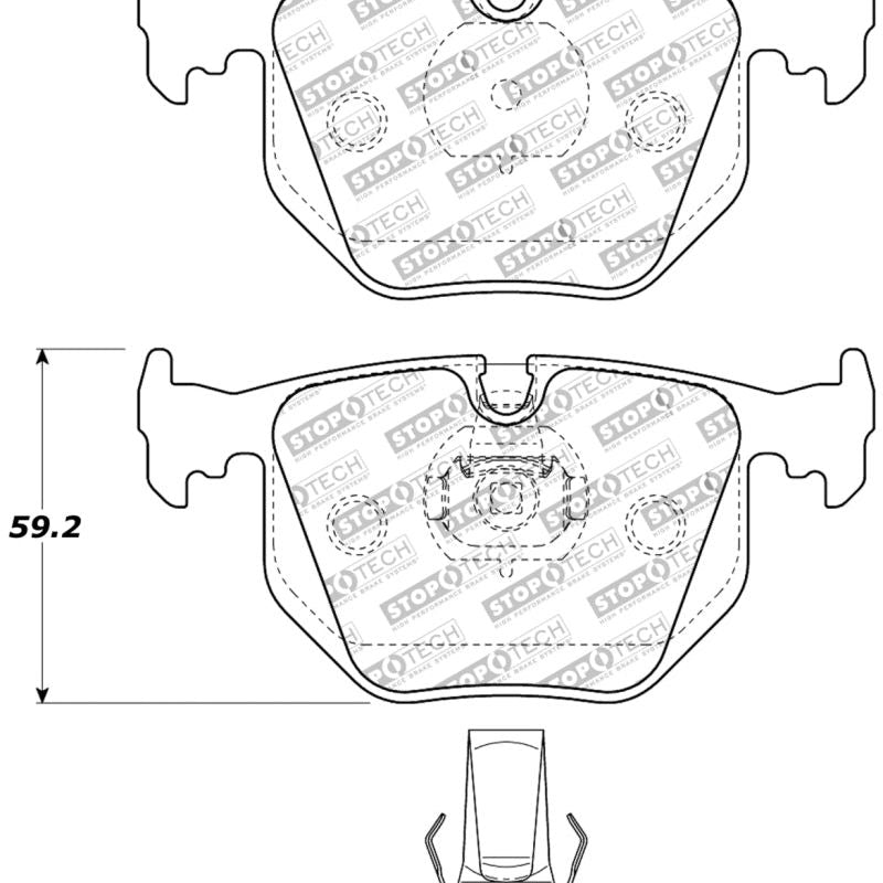 StopTech Performance 01-07 BMW M3 E46 / 00-04 M5 / 04-09 X3 / 00-06 X5 / 1/06-09 Z4 / 9/00-07 330 /-Brake Pads - Performance-Stoptech-STO309.06830-SMINKpower Performance Parts