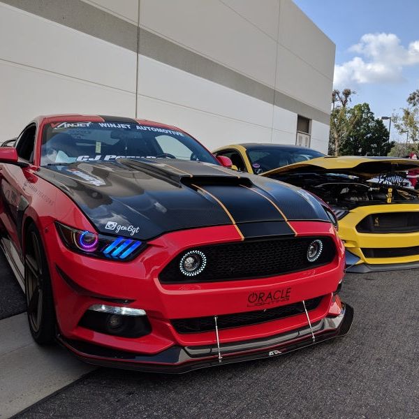 Oracle 15-17 Ford Mustang V6/GT/Shelby Dynamic DRL Upgrade w/ Halo Kit - ColorSHIFT - Dynamic - SMINKpower Performance Parts ORL1335-332 ORACLE Lighting