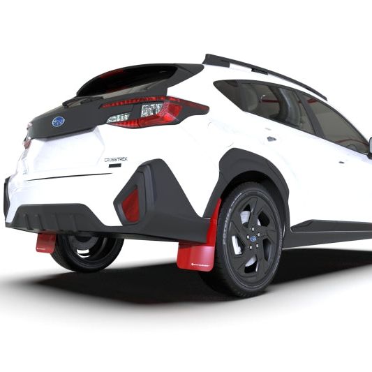 Rally Armor 2024 Subaru Crosstrek Red UR Mud Flap White Logo - SMINKpower Performance Parts RALMF106-UR-RD-WH Rally Armor