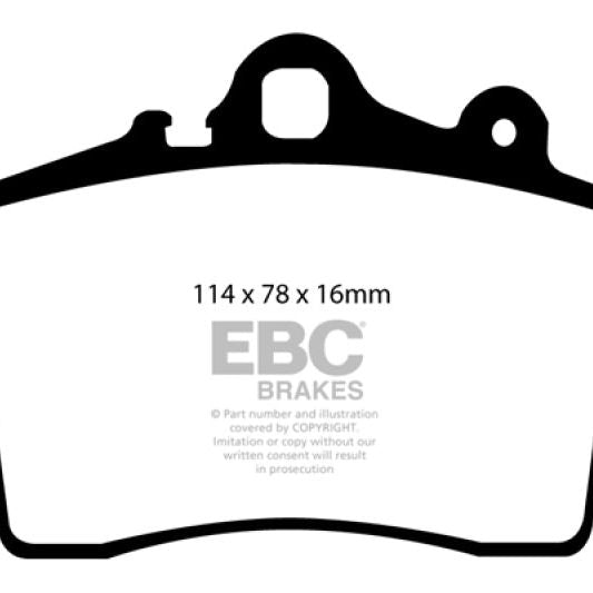 

EBC DP41207R - EBCDP41207R - EBC 97-99 Porsche Boxster (Cast Iron Rotors only) 2.5 Yellowstuff Front Brake Pads - Shipped in Europe - Tuningsupply.com
