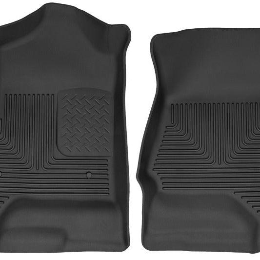 Husky Liners 14 Chevrolet Silverado 1500 / GMC Sierra 1500 X-Act Contour Black Front Floor Liners-tuningsupply.com