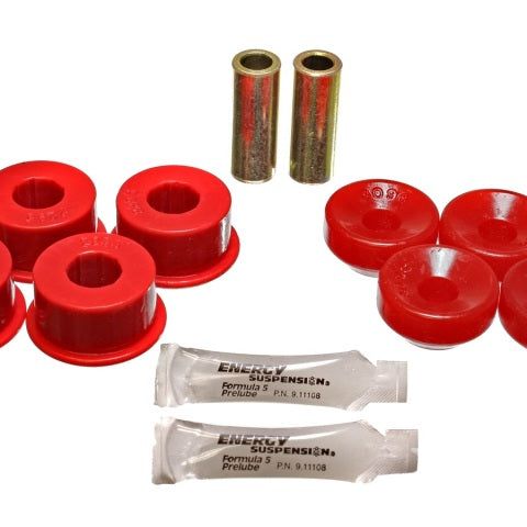 Energy Suspension 90-97 Honda Accord/Odyssey / 92-01 Prelude Red Front Shock Upper and Lower Bushing-tuningsupply.com