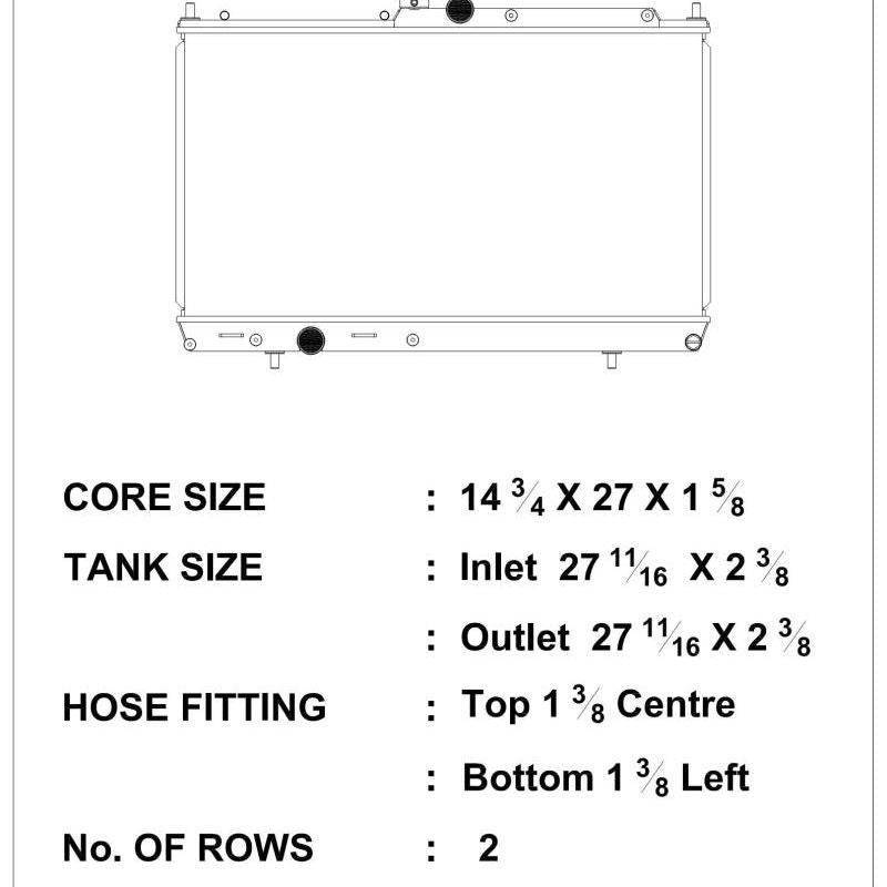 CSF 03-07 Mitsubishi Lancer Evo 7/8/9 Radiator-tuningsupply.com