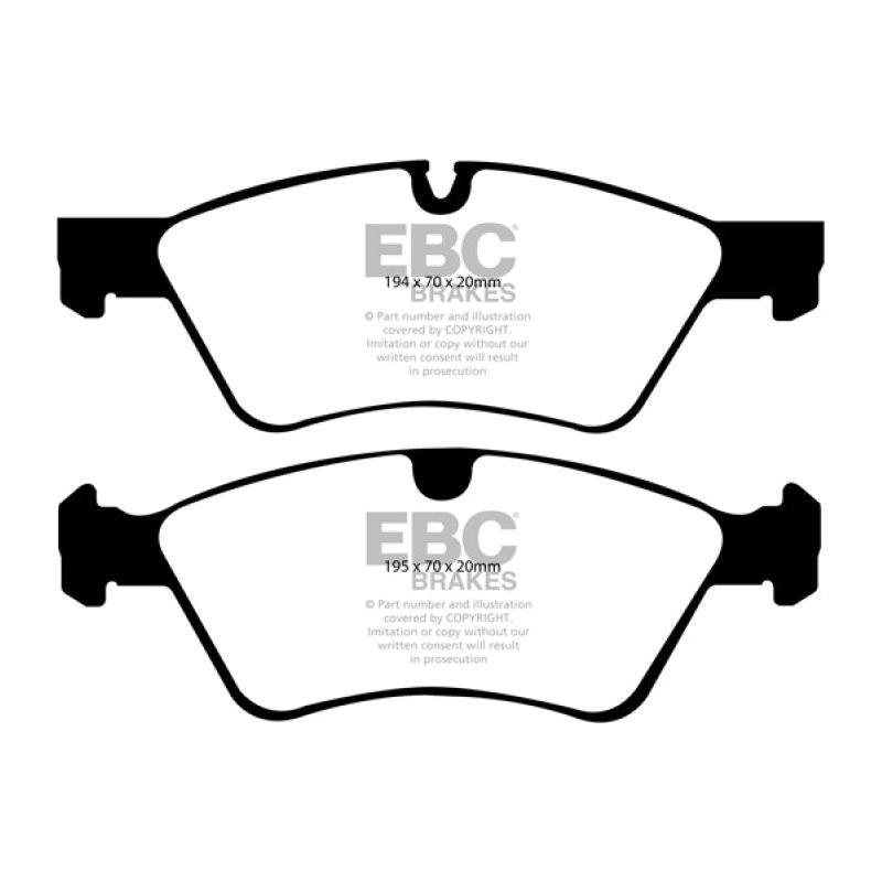 EBC 06 Mercedes-Benz E500 5.0 4-Matic Yellowstuff Front Brake Pads-tuningsupply.com