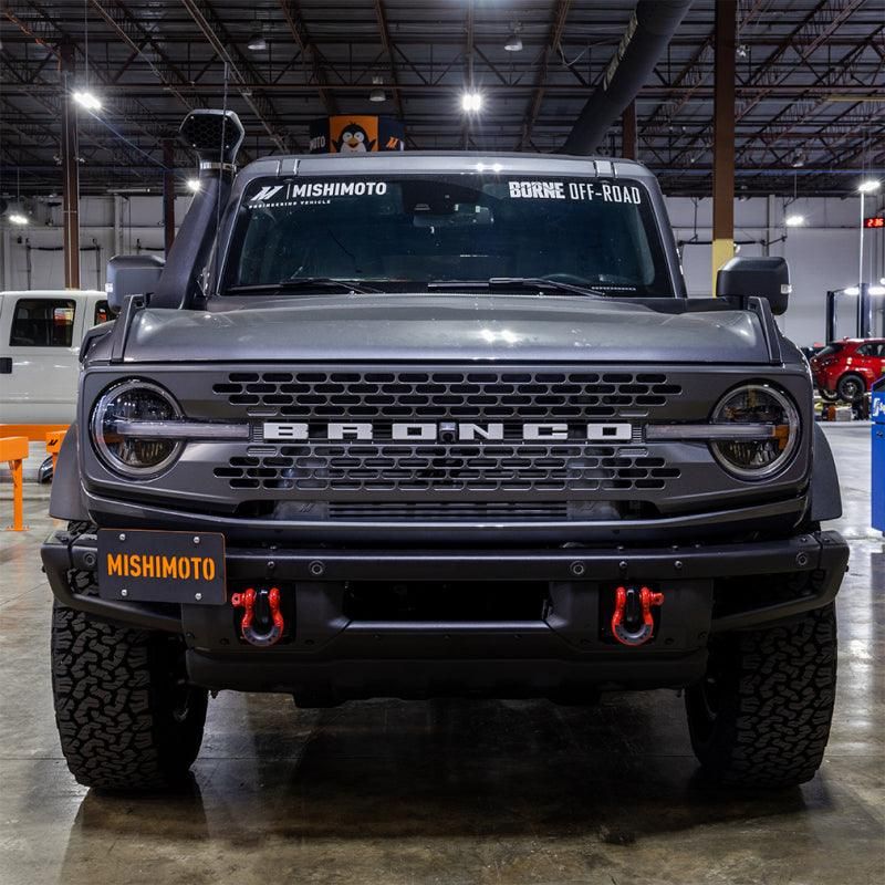 Mishimoto 2021+ Ford Bronco Modular Bumper License Plate Relocation - SMINKpower Performance Parts MISMMLP-BR-21M Mishimoto