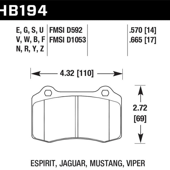 Hawk HP+ Street Brake Pads-tuningsupply.com