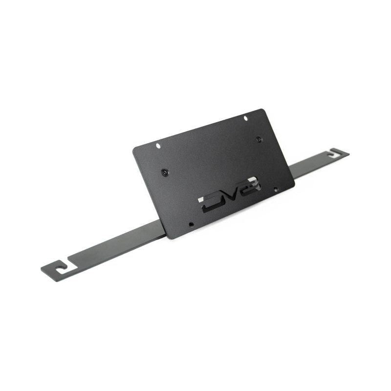 DV8 Offroad 2021 Ford Bronco Capable Bumper Slanted Front License Plate Mount-tuningsupply.com