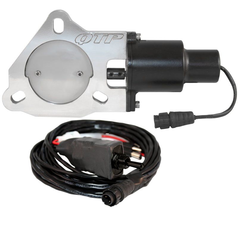 QTP 3in Bolt-On QTEC Electric Cutout Valve - Single-Exhaust Cutouts-QTP-QTPQTEC30-SMINKpower Performance Parts