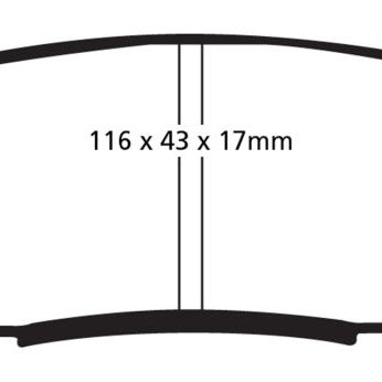 EBC 08+ Lexus LX570 5.7 Greenstuff Rear Brake Pads-tuningsupply.com