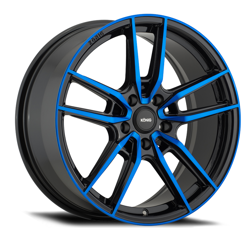 Konig Myth 19x8.5 5x114.3 ET40 Gloss Black w/ Blue Tinted Clearcoat-tuningsupply.com