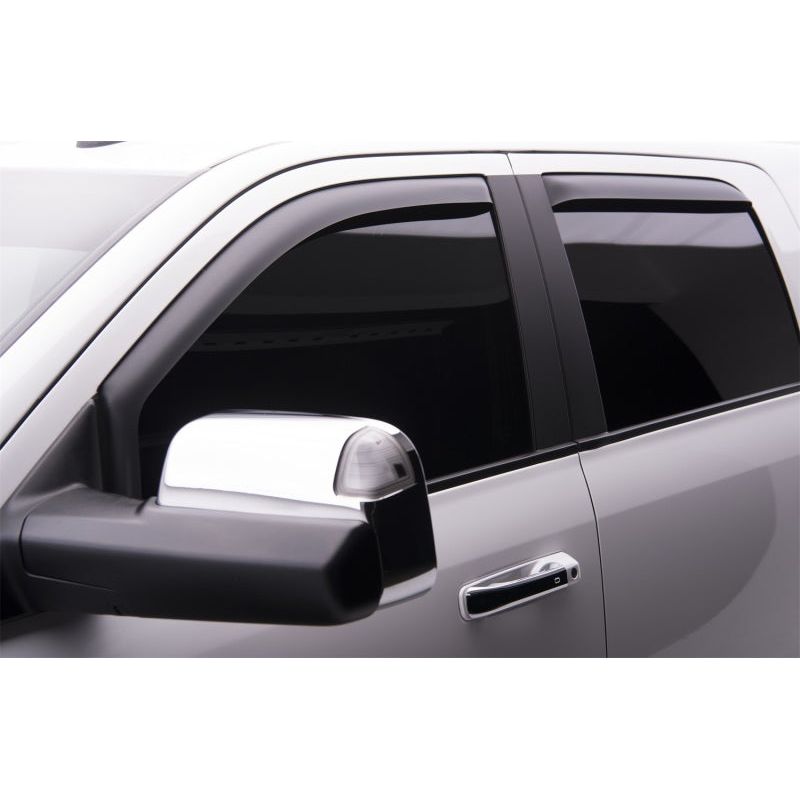 EGR 09-13 Dodge Ram 1500/2500/3500 Crew Cab In-Channel Window Visors - Set of 4 - Matte (572755)-tuningsupply.com