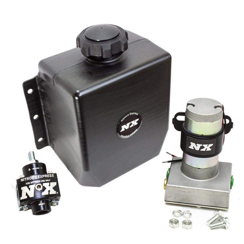 Nitrous Express Stand Alone Fuel Enrichment System w/External Fuel Pump/Fuel Regulator/3qt Tank-tuningsupply.com