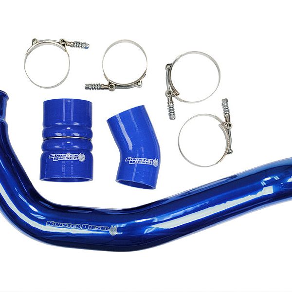 Sinister Diesel 03-07 Ford 6.0L Powerstroke Hot Side Charge Pipe-Intercooler Pipe Kits-Sinister Diesel-SINSD-INTRPIPE-6.0-HOT-SMINKpower Performance Parts