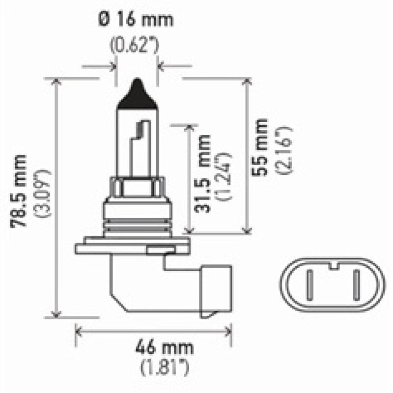 Hella 9006 12V 55W Halogen Bulb-tuningsupply.com