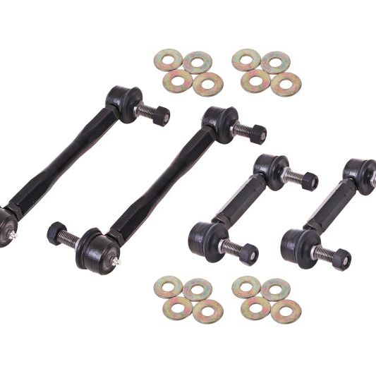 BMR 15-17 S550 Mustang Front and Rear Sway Bar End Link Kit - Black-tuningsupply.com