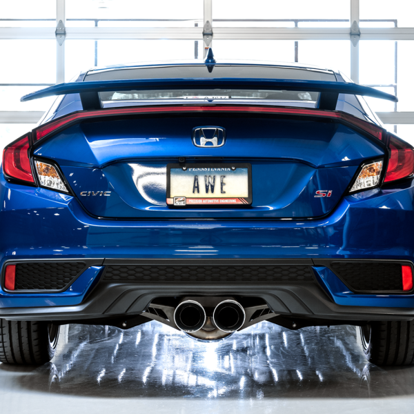 AWE Tuning 17+ Honda Civic SI 1.5L / Type R 2.0L Turbo Triple-to-Dual Tip Conversion Kit-tuningsupply.com