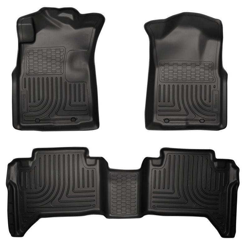 Husky Liners 05-13 Toyota Tacoma WeatherBeater Combo Black Floor Liners-tuningsupply.com